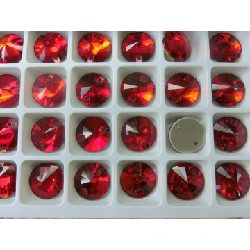 Light Siam Red Round Sew on Fashion Buttons for Dress